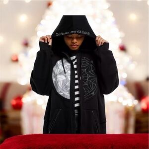 Wednesday Addams Split Window Oversized Hoodie